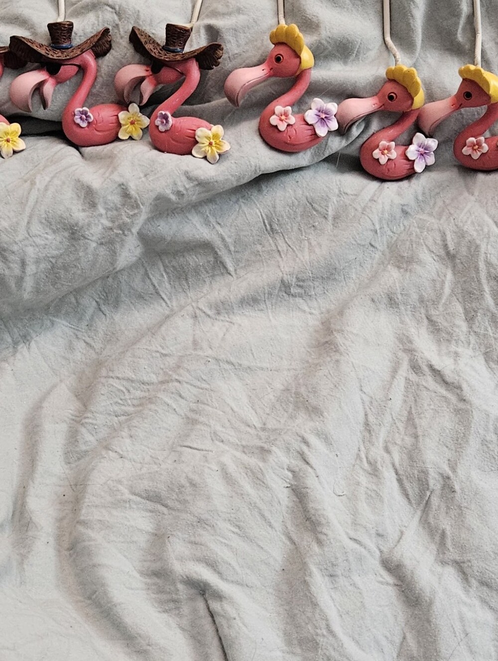 Pink Flamingo Summer Flamingo Shower Curtain Hooks 12 Pieces